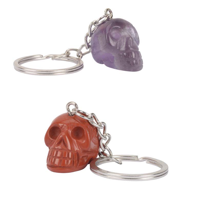 CRYSTAL SKULL KEYCHAINS 1