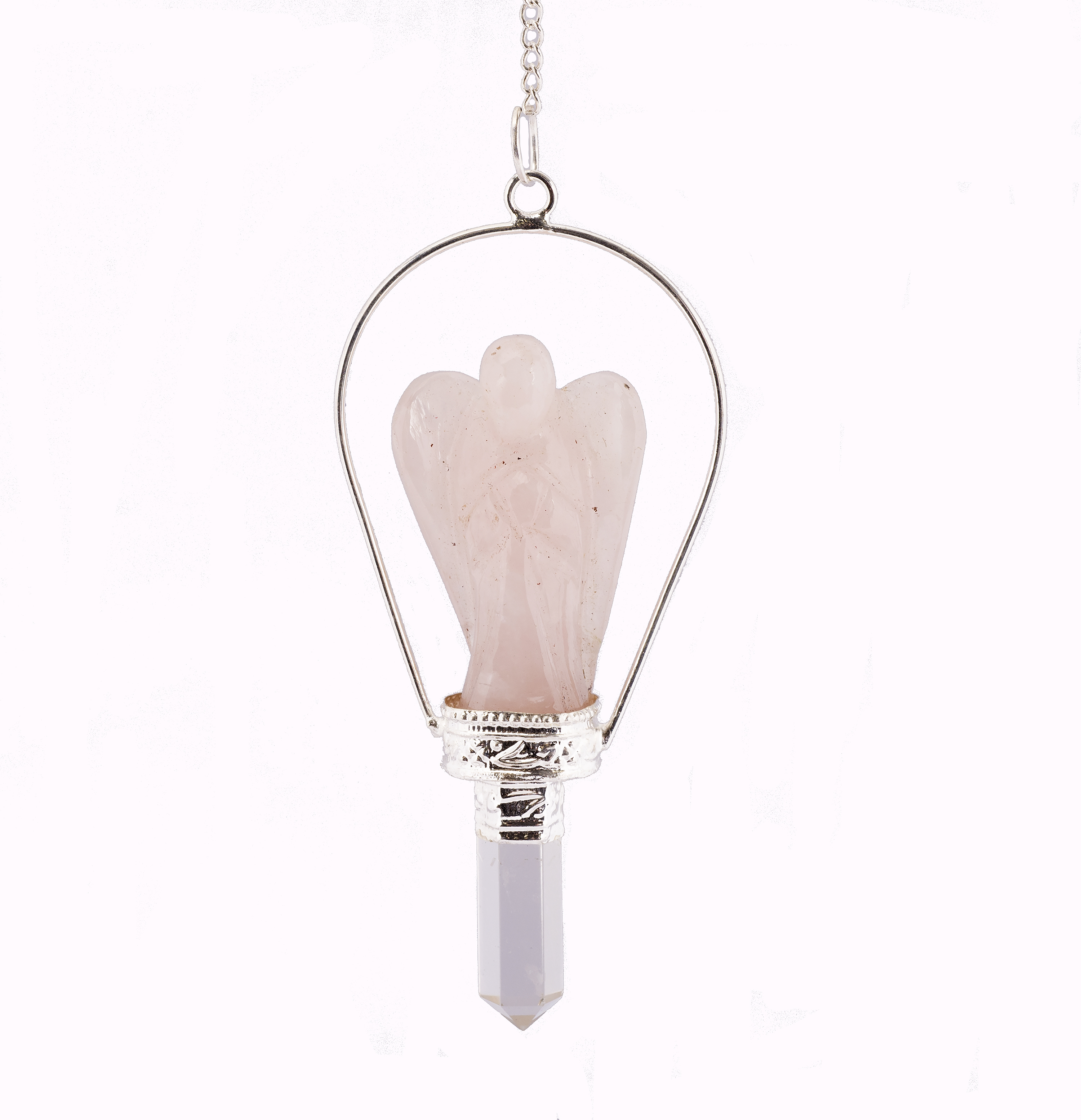 xl rose quartz pendulum