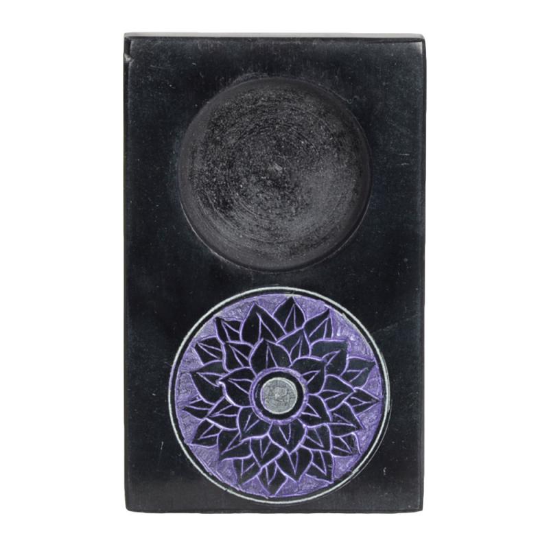 SQUARE TEA LIGHT HOLDER AND INCENSE BURNER