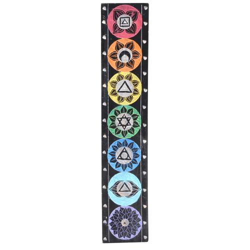 BLACK 7 CHAKRA INCENSE SLED