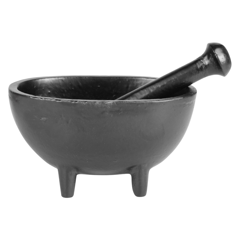 CAST IRON MORTAR PESTLE