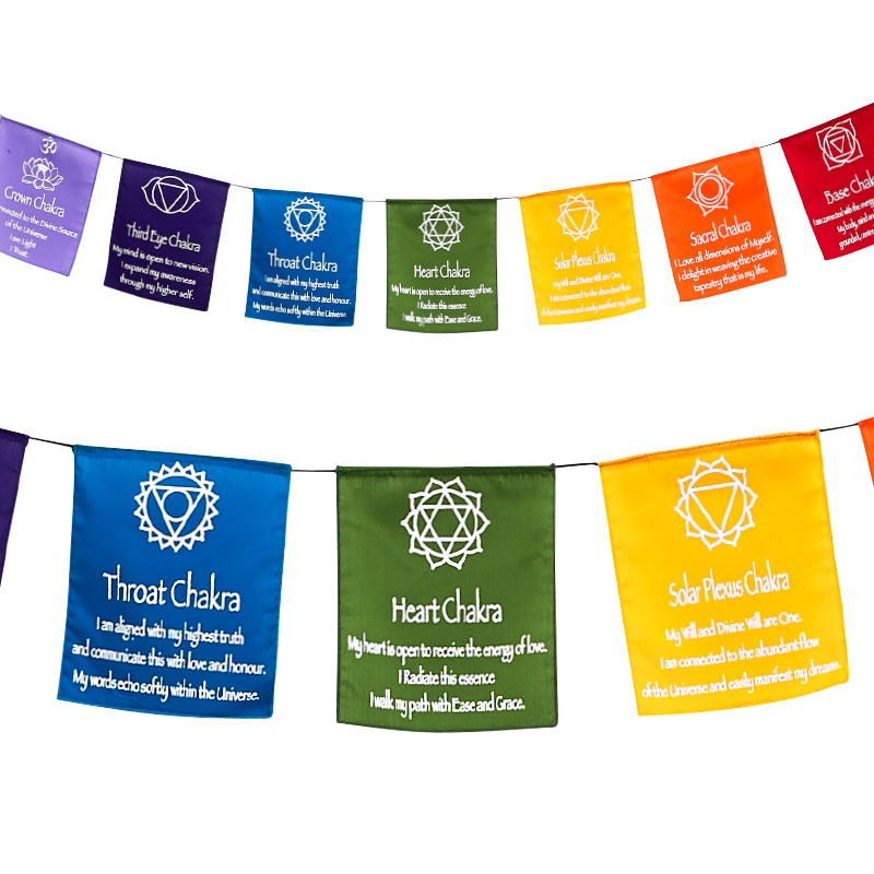 Small Chakra Flags 