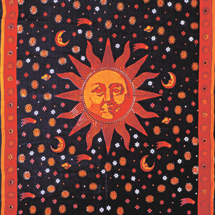 INDIAN SINGLE SUN TAPESTRY