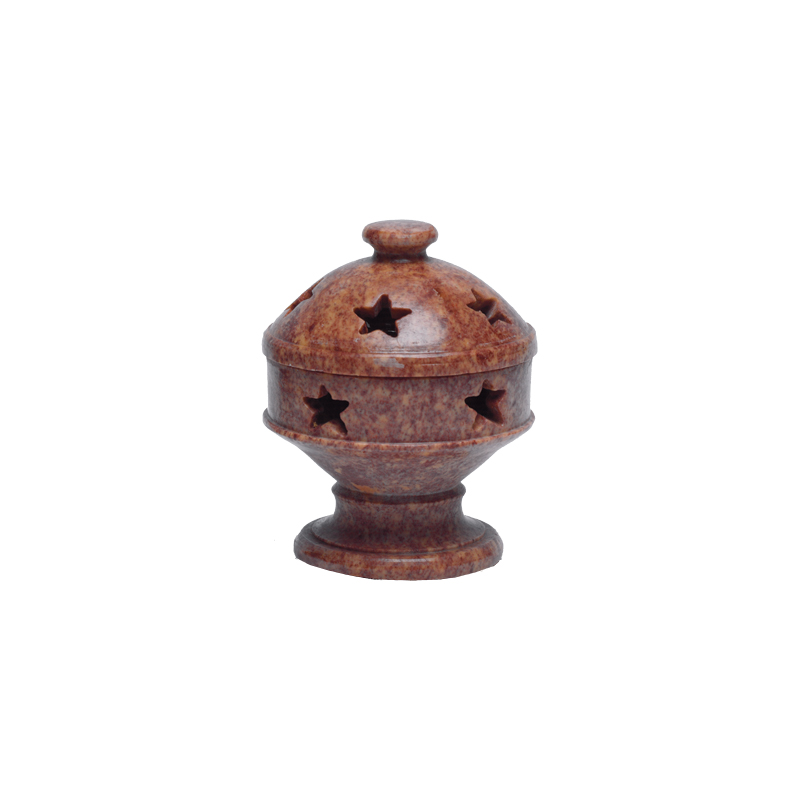 SOAPSTONE CONE INCENSE BURNER