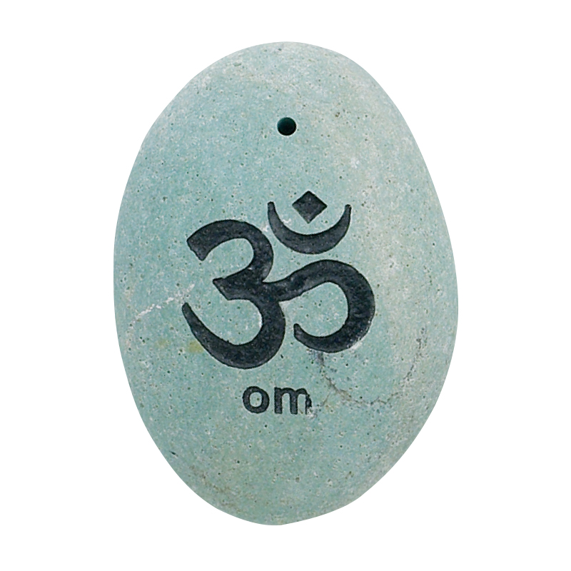 OM RIVER STONE INCENSE HOLDER