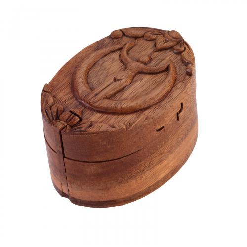 WOODEN GODDESS PUZZLE BOX