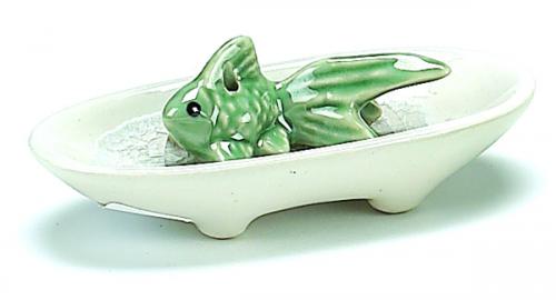 CERAMIC GOLDFISH ASH CTCHR ASST CLRS (4pc min)