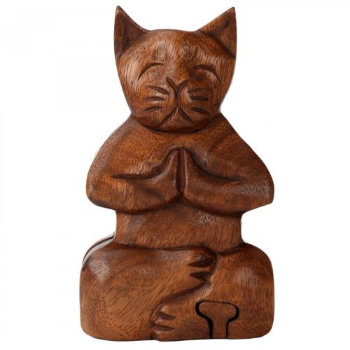 MEDITATING CAT PUZZLE BOX